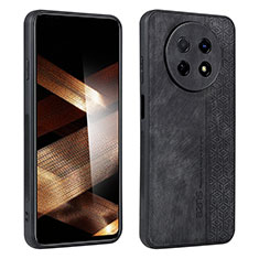 Soft Silicone Gel Leather Snap On Case Cover YZ1 for Huawei Nova Y91 Black