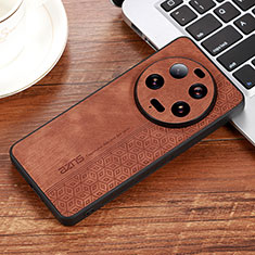 Soft Silicone Gel Leather Snap On Case Cover YZ1 for Xiaomi Mi 13 Ultra 5G Brown