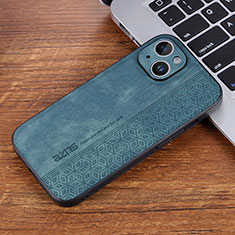 Soft Silicone Gel Leather Snap On Case Cover YZ2 for Apple iPhone 14 Pro Max Green