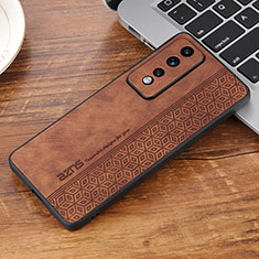 Soft Silicone Gel Leather Snap On Case Cover YZ2 for Huawei Honor 80 GT 5G Brown