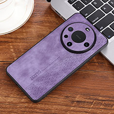 Soft Silicone Gel Leather Snap On Case Cover YZ2 for Huawei Mate 60 Clove Purple
