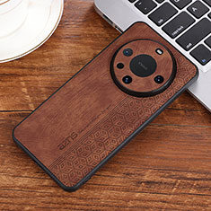 Soft Silicone Gel Leather Snap On Case Cover YZ2 for Huawei Mate 60 Pro+ Plus Brown