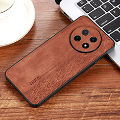 Soft Silicone Gel Leather Snap On Case Cover YZ2 for Huawei Nova Y91 Brown