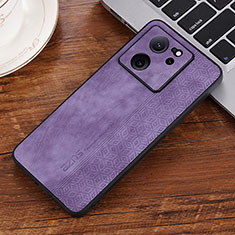 Soft Silicone Gel Leather Snap On Case Cover YZ2 for Xiaomi Mi 13T 5G Clove Purple