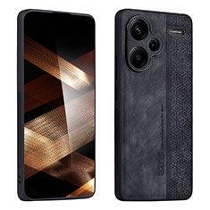 Soft Silicone Gel Leather Snap On Case Cover YZ2 for Xiaomi Redmi Note 13 Pro+ Plus 5G Black