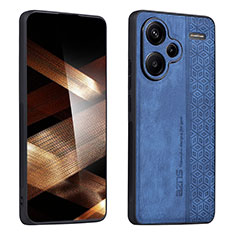 Soft Silicone Gel Leather Snap On Case Cover YZ2 for Xiaomi Redmi Note 13 Pro+ Plus 5G Blue