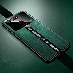 Soft Silicone Gel Leather Snap On Case Cover Z01 for Huawei Honor V20 Green