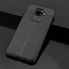 Soft Silicone Gel Leather Snap On Case Cover Z01 for Huawei Mate 30 Lite Black