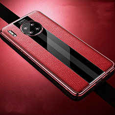 Soft Silicone Gel Leather Snap On Case Cover Z01 for Huawei Mate 30 Red