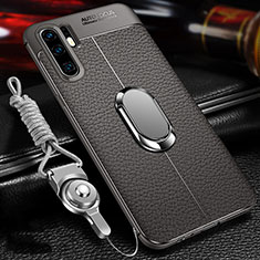 Soft Silicone Gel Leather Snap On Case Cover Z02 for Huawei P30 Pro New Edition Gray