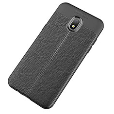 Soft Silicone Gel Leather Snap On Case for Samsung Galaxy J7 (2018) J737 Black