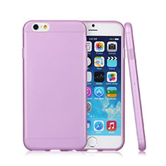 Soft Silicone Gel Matte Finish Case for Apple iPhone 6 Purple