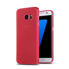 Soft Silicone Gel Matte Finish Case R02 for Samsung Galaxy S7 Edge G935F Red