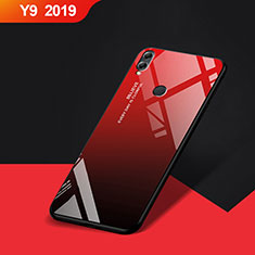 Soft Silicone Gel Mirror Case for Huawei Y9 (2019) Red