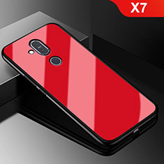 Soft Silicone Gel Mirror Case for Nokia X7 Red