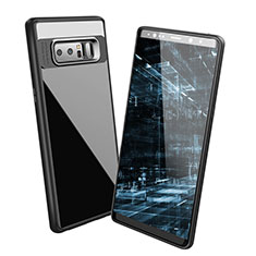 Soft Silicone Gel Mirror Case for Samsung Galaxy Note 8 Duos N950F Black