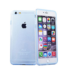 Soft Transparent Flip Case for Apple iPhone 6S Blue
