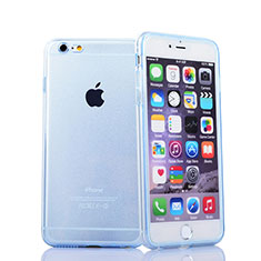 Soft Transparent Flip Case for Apple iPhone 6S Plus Blue