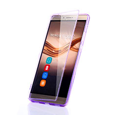 Soft Transparent Flip Case for Huawei Honor Note 8 Purple