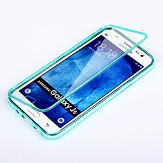 Soft Transparent Flip Cover for Samsung Galaxy J5 SM-J500F Sky Blue