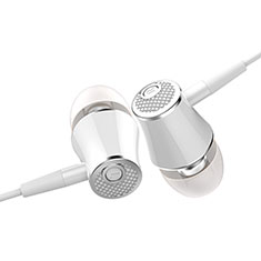 Sports Stereo Earphone Headphone In-Ear H06 for Oppo A58x 5G White