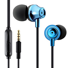 Sports Stereo Earphone Headphone In-Ear H21 for Oppo Reno6 Pro 5G India Blue