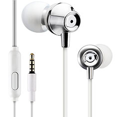 Sports Stereo Earphone Headphone In-Ear H21 for Oppo Reno7 4G Silver