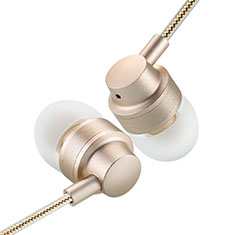 Sports Stereo Earphone Headphone In-Ear H28 for Oppo A73 2020 Gold