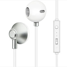 Sports Stereo Earphone Headset In-Ear H05 for Motorola Moto G10 Silver