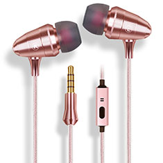 Sports Stereo Earphone Headset In-Ear H35 for Oppo Reno7 Pro 5G Rose Gold
