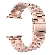 Stainless Steel Bracelet Band Strap for Apple iWatch 5 44mm Rose Gold