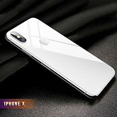 Tempered Glass Back Protector Film B02 for Apple iPhone X White