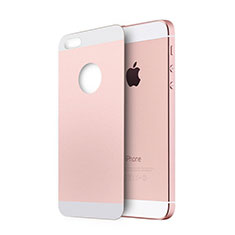 Tempered Glass Back Protector Film for Apple iPhone 5 Rose Gold
