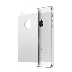 Tempered Glass Back Protector Film for Apple iPhone 5 Silver