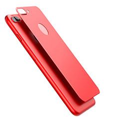 Tempered Glass Back Protector Film for Apple iPhone 8 Plus Red