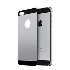 Tempered Glass Back Protector Film for Apple iPhone SE Gray