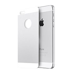 Tempered Glass Back Protector Film for Apple iPhone SE Silver