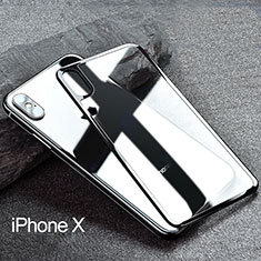 Tempered Glass Back Protector Film Z01 for Apple iPhone X Black