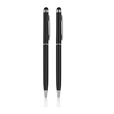 Touch Screen Stylus Pen Universal 2PCS H05 for Oppo Reno10 Pro+ Plus 5G Black