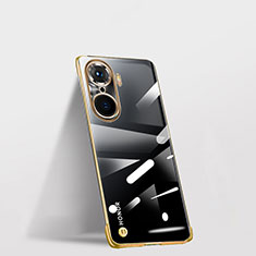 Transparent Crystal Frameless Hard Case Back Cover for Huawei Honor 60 Pro 5G Gold