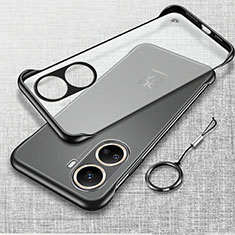 Transparent Crystal Frameless Hard Case Back Cover for Huawei Nova 10 SE Black