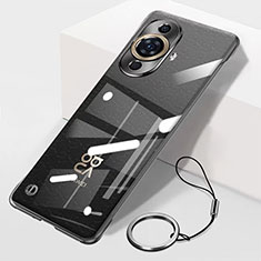 Transparent Crystal Frameless Hard Case Back Cover for Huawei Nova 11 Pro Black