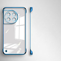 Transparent Crystal Frameless Hard Case Back Cover for OnePlus 11 5G Blue