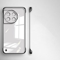 Transparent Crystal Frameless Hard Case Back Cover for OnePlus 11R 5G Black