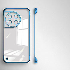 Transparent Crystal Frameless Hard Case Back Cover for OnePlus 11R 5G Blue