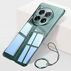 Transparent Crystal Frameless Hard Case Back Cover for OnePlus 12 5G Green