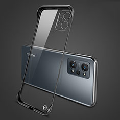 Transparent Crystal Frameless Hard Case Back Cover for Realme GT Neo 3T 5G Black