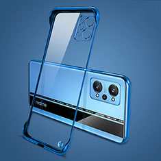 Transparent Crystal Frameless Hard Case Back Cover for Realme GT Neo 3T 5G Blue