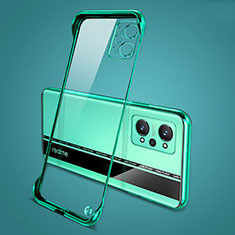 Transparent Crystal Frameless Hard Case Back Cover for Realme GT2 5G Green