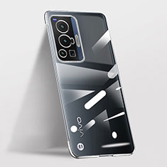 Transparent Crystal Frameless Hard Case Back Cover for Vivo X70 Pro 5G Silver